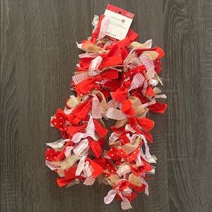 Red and White Decorative Garland